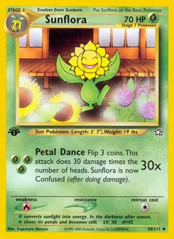 Sunflora, Neo Genesis No. 50 Normal
