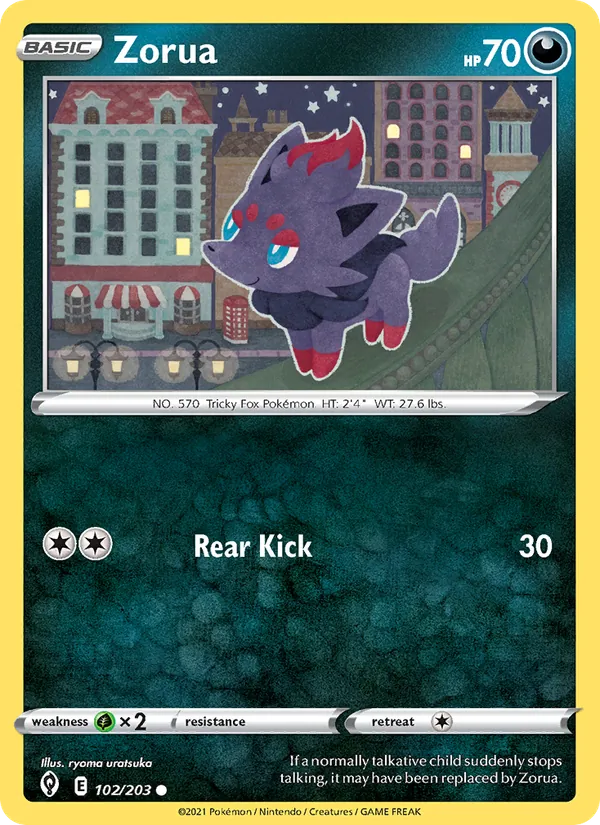 Zorua, Evolving Skies No. 102