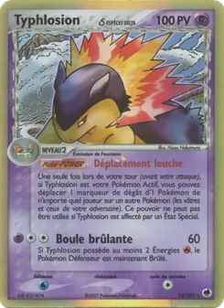 Typhlosion δ, EX Île des Dragons Nº 12 Holo