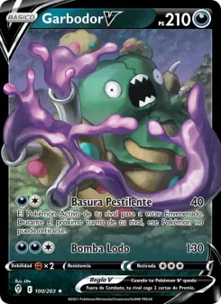Garbodor V, Cielos Evolutivos Nº 100 Holo