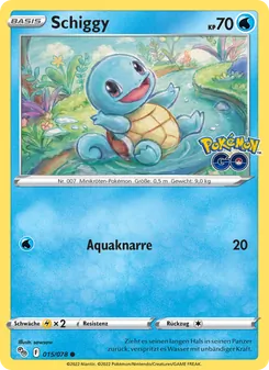 Schiggy, Pokémon GO Nº 015 Normal