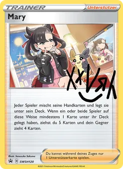 Mary, SCSC Promokarten Nº SWSH120 Holo
