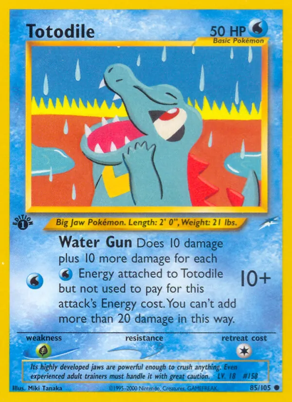 Totodile, Neo Destiny No. 85