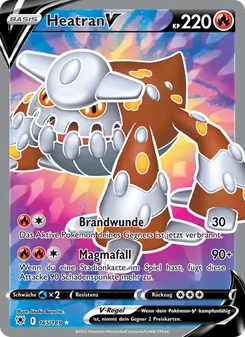 Heatran V, Astralglanz Nº 165 Holo