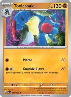 Toxicroak, Paldea Evolved Nº 115 Normal