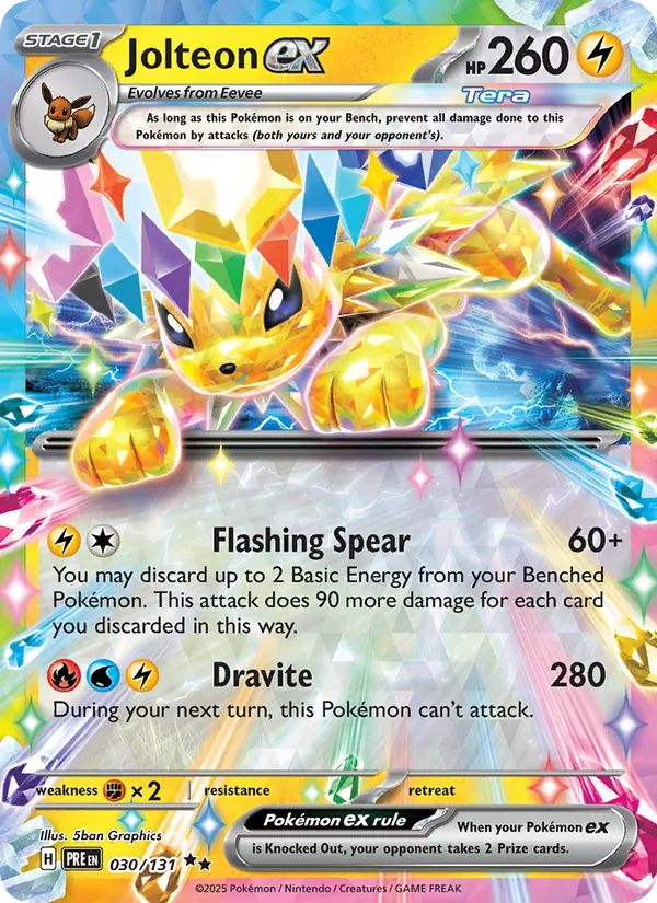 Jolteon ex, Prismatic Evolutions Nº 030