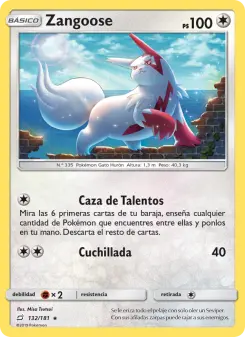 Zangoose, Union de Aliados No. 132 Normal