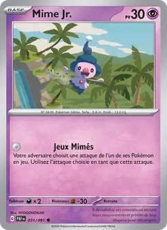 Mime Jr., Destinées de Paldea No. 031 Normal