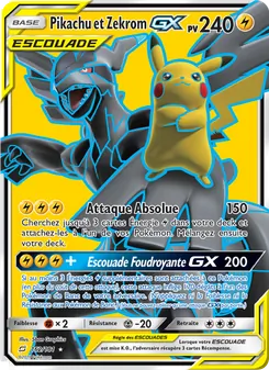 Pikachu et Zekrom GX, Duo de Choc No. 162 Normal