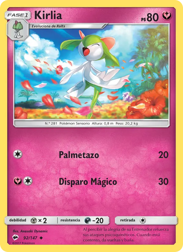 Kirlia, Sombras Ardientes No. 92