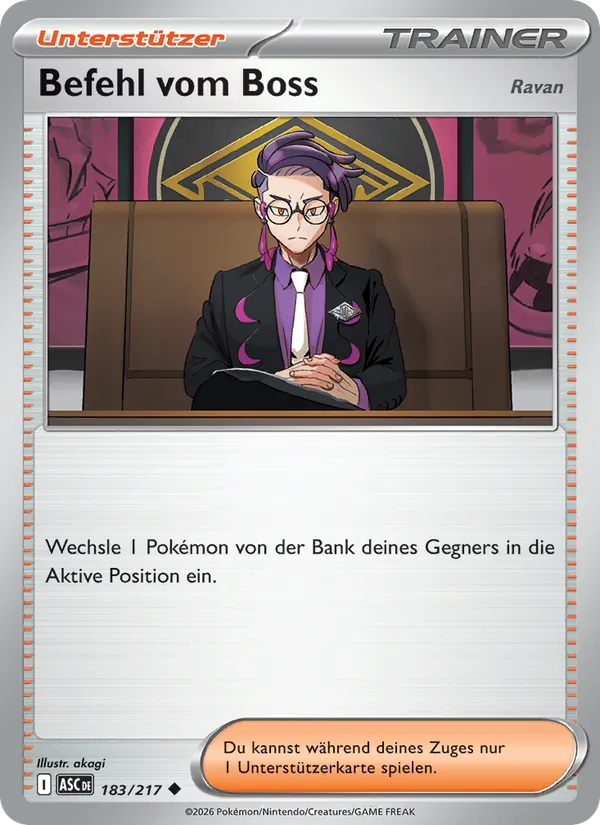 Befehl vom Boss, Erhabene Helden No. 183