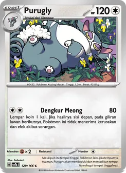 Purugly, Bimbingan Rasi No. 129 Normal