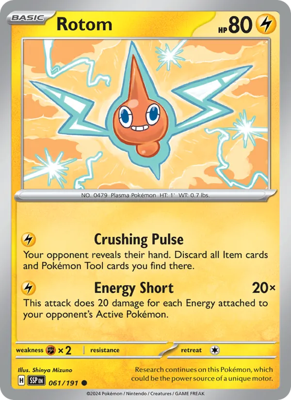 Rotom, Surging Sparks No. 061