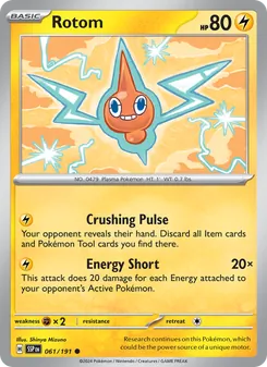 Rotom, Surging Sparks No. 061 Normal