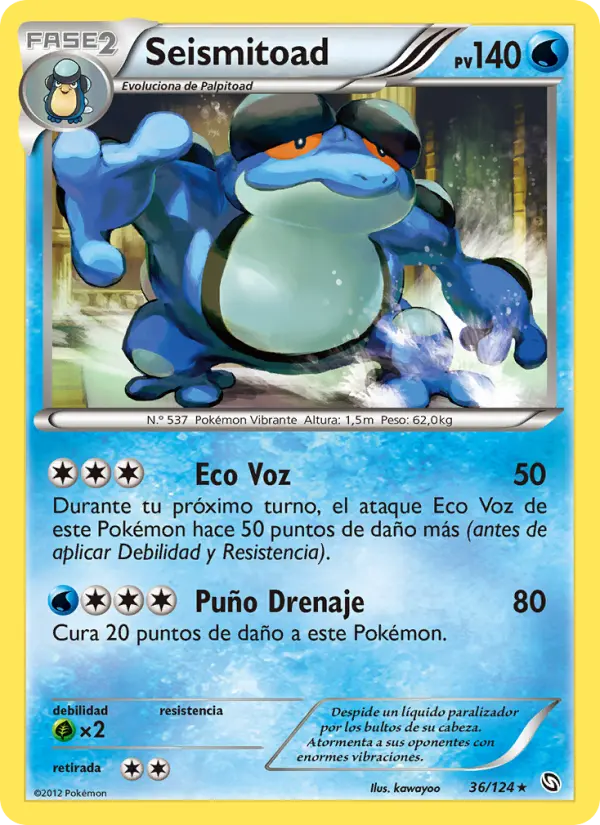 Seismitoad, Dragones Majestuosos Nº 36