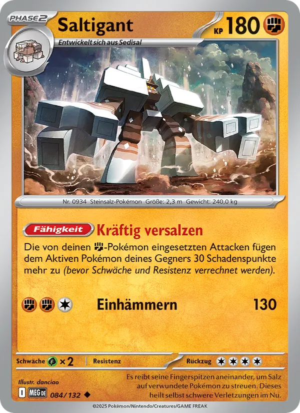 Saltigant, Mega-Entwicklung Nº 084