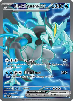 Black Kyurem ex, Surging Sparks No. 218 Holo