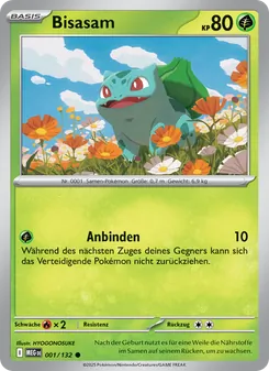 Bisasam, Mega-Entwicklung Nº 001