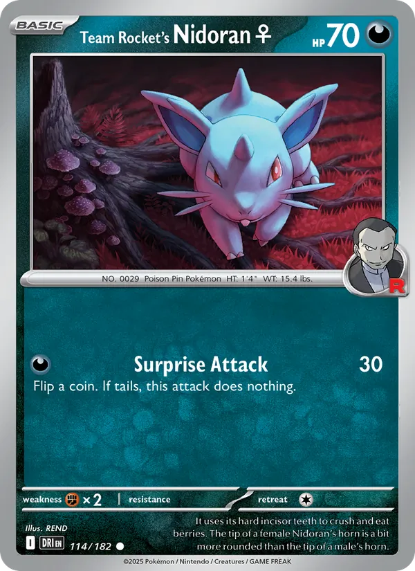 Team Rocket's Nidoran♀, Destined Rivals No. 114