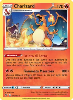 Charizard, Voltaggio Sfolgorante No. 25 Normal