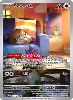 Skwovet, Scarlet & Violet No. 222 Holo