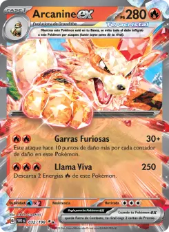 Arcanine ex, Escarlata y Púrpura No. 032 Holo