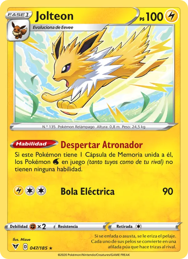 Jolteon, Voltaje Vívido Nº 47