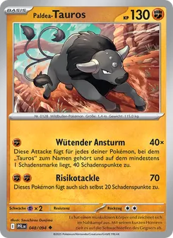 Paldea-Tauros, Fatale Flammen No. 048 Normal