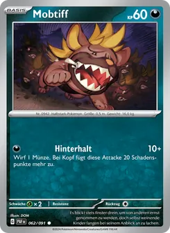Mobtiff, Paldeas Schicksale Nº 062 Normal