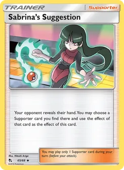 Sabrina’s Suggestion, Hidden Fates Nº 65 Normal