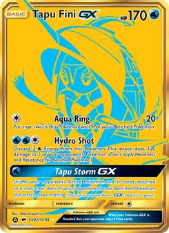 Tapu Fini-GX, Hidden Fates Shiny Vault No. SV92 Normal