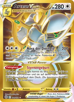 Arceus VSTAR, Strahlende Sterne Nº 184 Holo