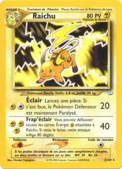 Raichu, Neo Revelation No. 21 Normal