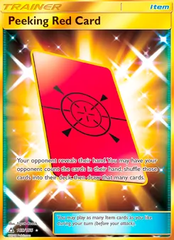 Peeking Red Card, Ultra Prism No. 169 Normal