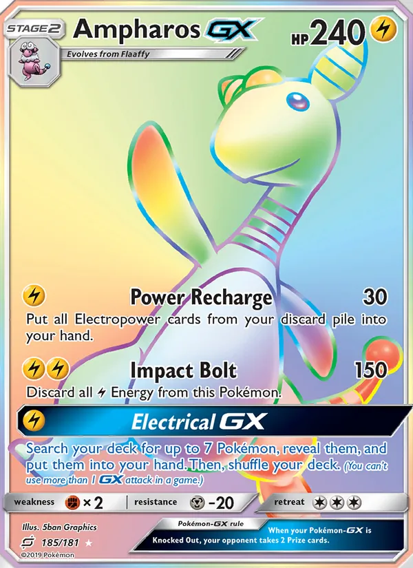Ampharos GX, Team Up No. 185