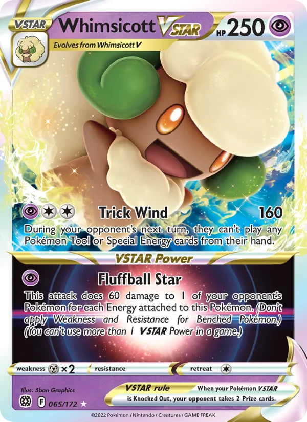 Whimsicott VSTAR, Brilliant Stars No. 065