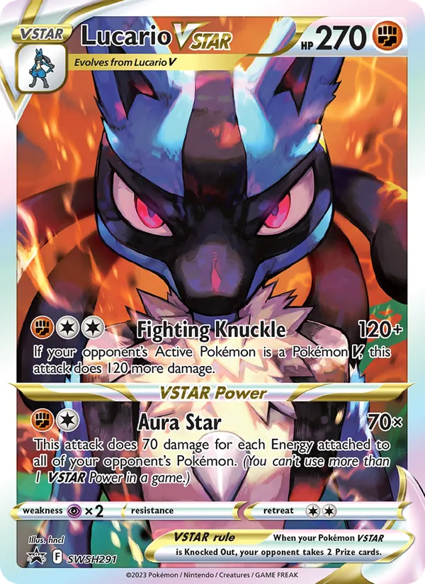 Lucario VSTAR, SWSH Black Star Promos No. SWSH291