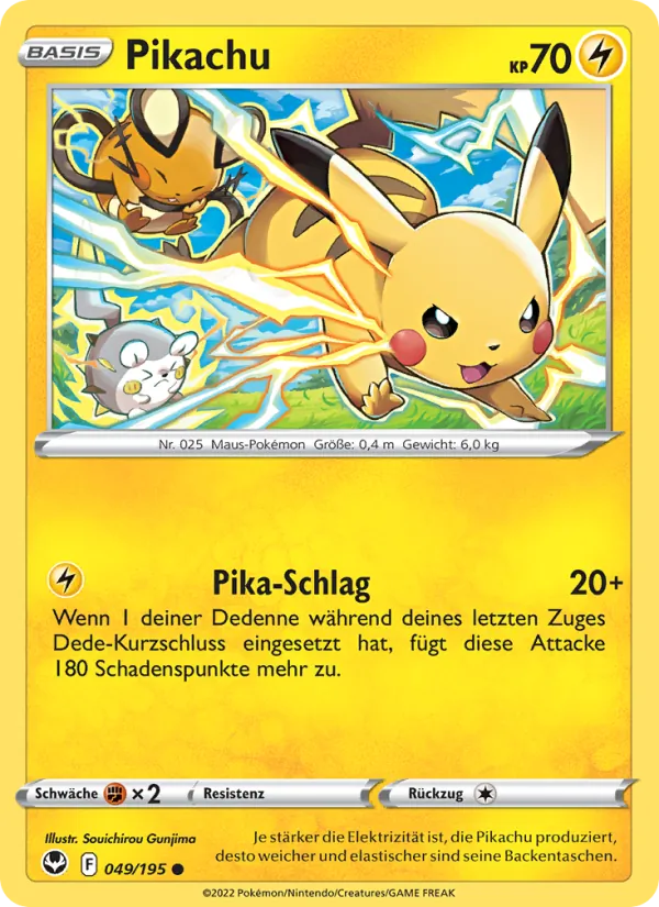Pikachu, Silberne Sturmwinde No. 049
