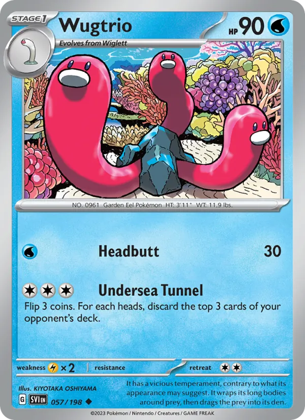 Wugtrio, Scarlet & Violet No. 057