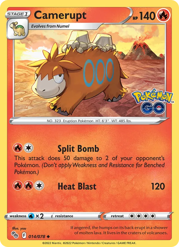 Camerupt, Pokémon GO No. 014