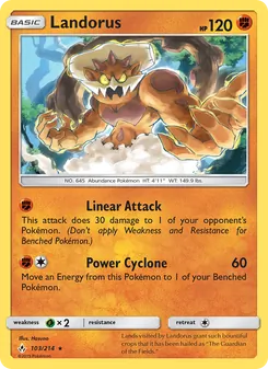 Landorus, Unbroken Bonds Nº 103 Normal