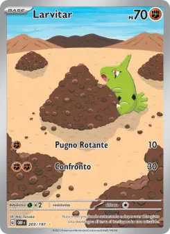 Larvitar, Ossidiana Infuocata Nº 203 Holo