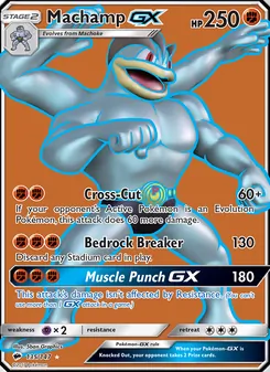 Machamp GX, Burning Shadows No. 135 Holo