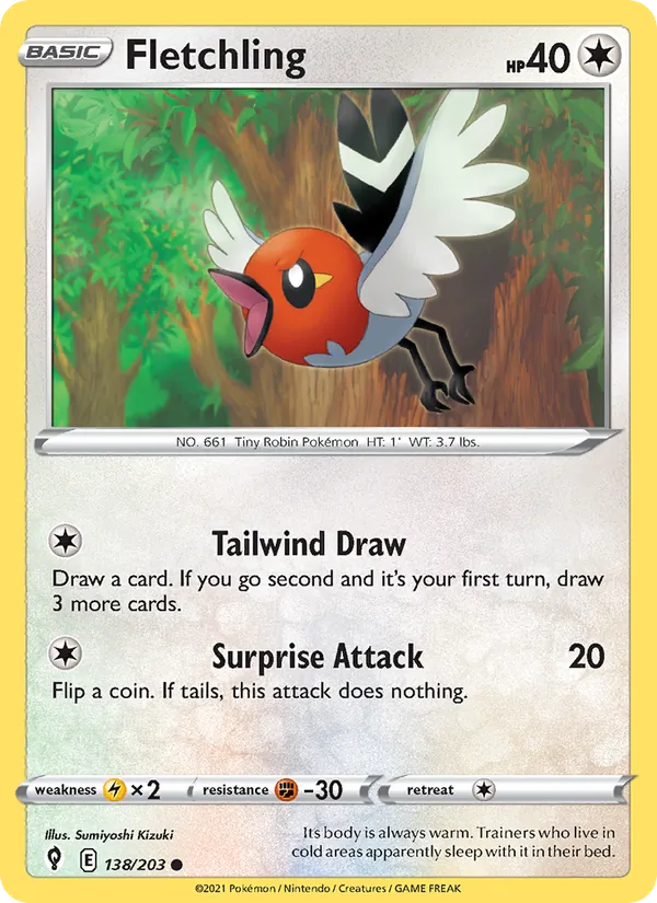 Fletchling, Evolving Skies No. 138