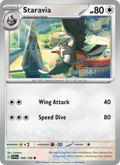 Staravia, Scarlet & Violet No. 149 Normal