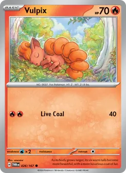 Vulpix, Twilight Masquerade No. 026 Normal