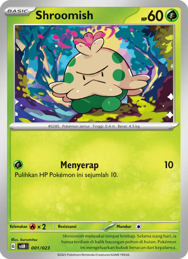 Shroomish, Fuecoco & Ampharos ex No. 001