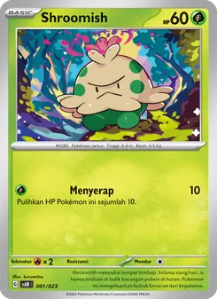 Shroomish, Fuecoco & Ampharos ex No. 001 Normal