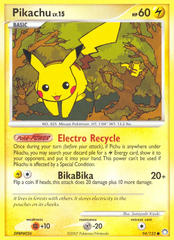 Pikachu, Mysterious Treasures Nº 94