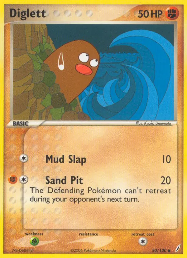 Diglett, Crystal Guardians No. 50